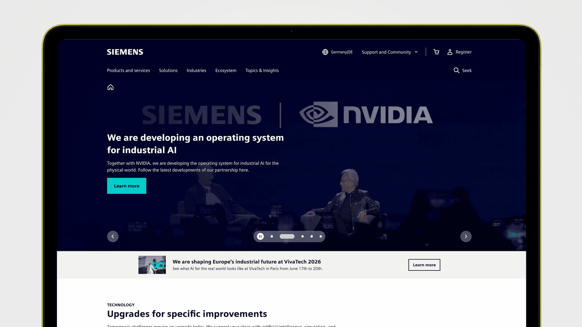 Siemens Cybersecurity CCE internal storytelling series cover image.