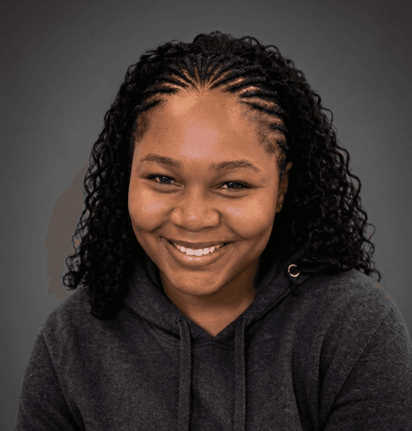 Portrait of Maureen John.